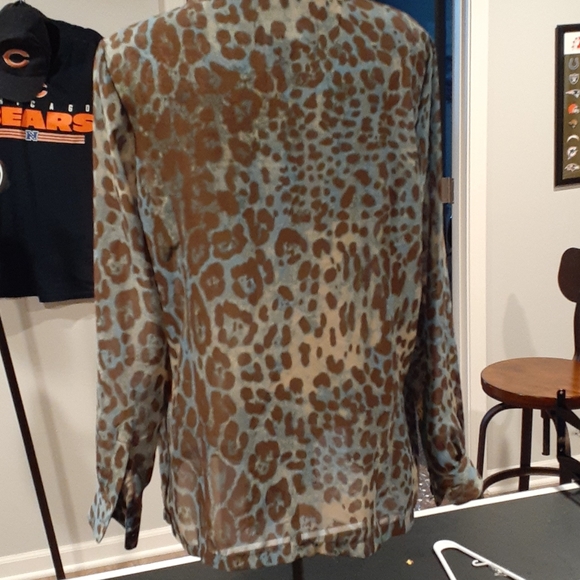 NWOT  DONNA SALYERS FABULOUS FURS TOP M - Picture 5 of 6